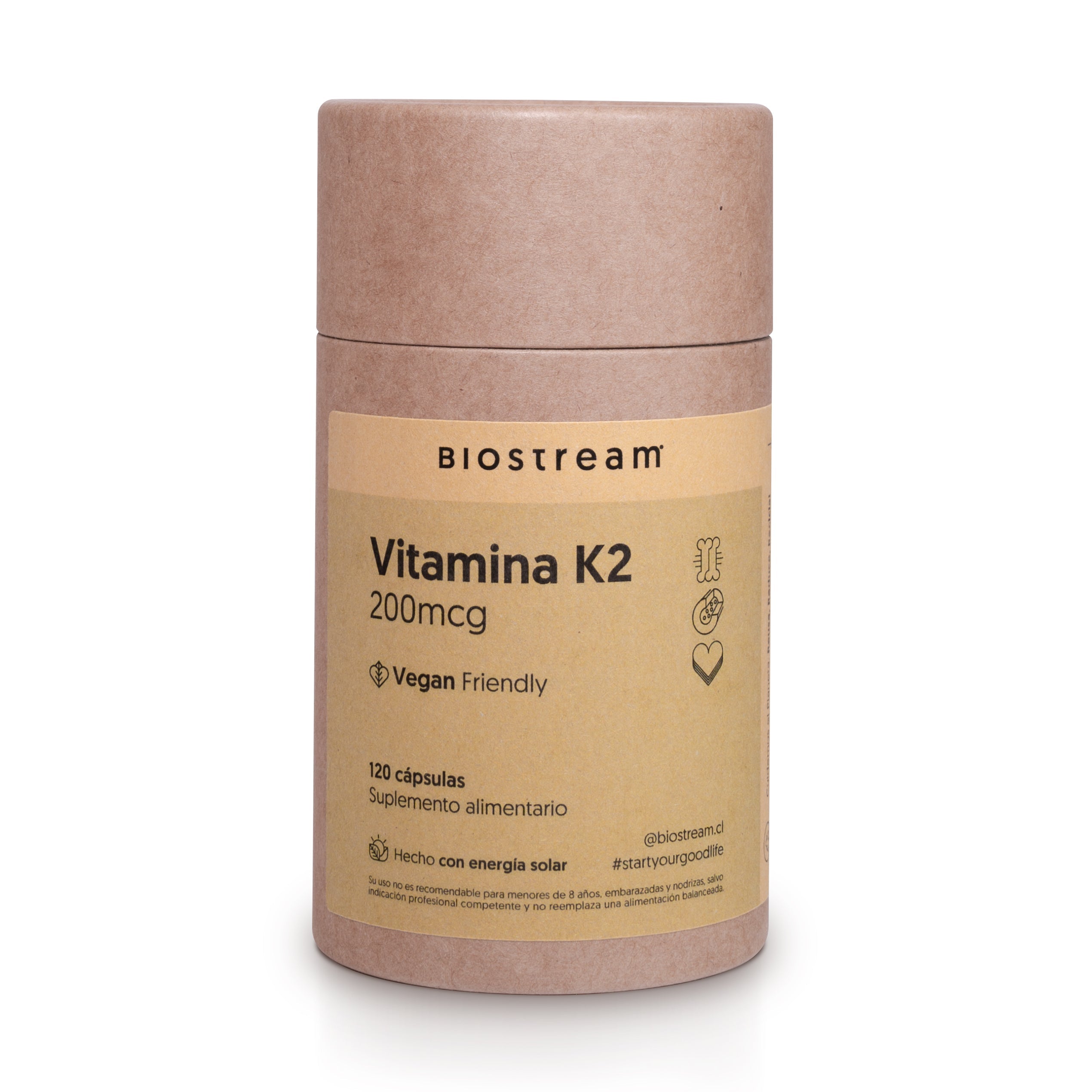 Vitamina K2 200mcg 120 Cápsulas Vegano | Casa Ikigai