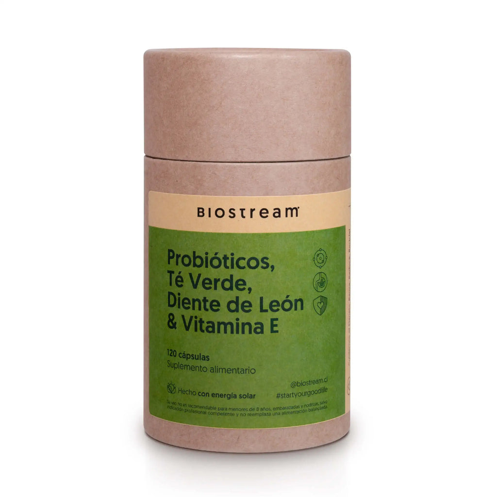 Probióticos, Té Verde, Diente de León & Vitamina E 120 Cápsulas | Casa Ikigai