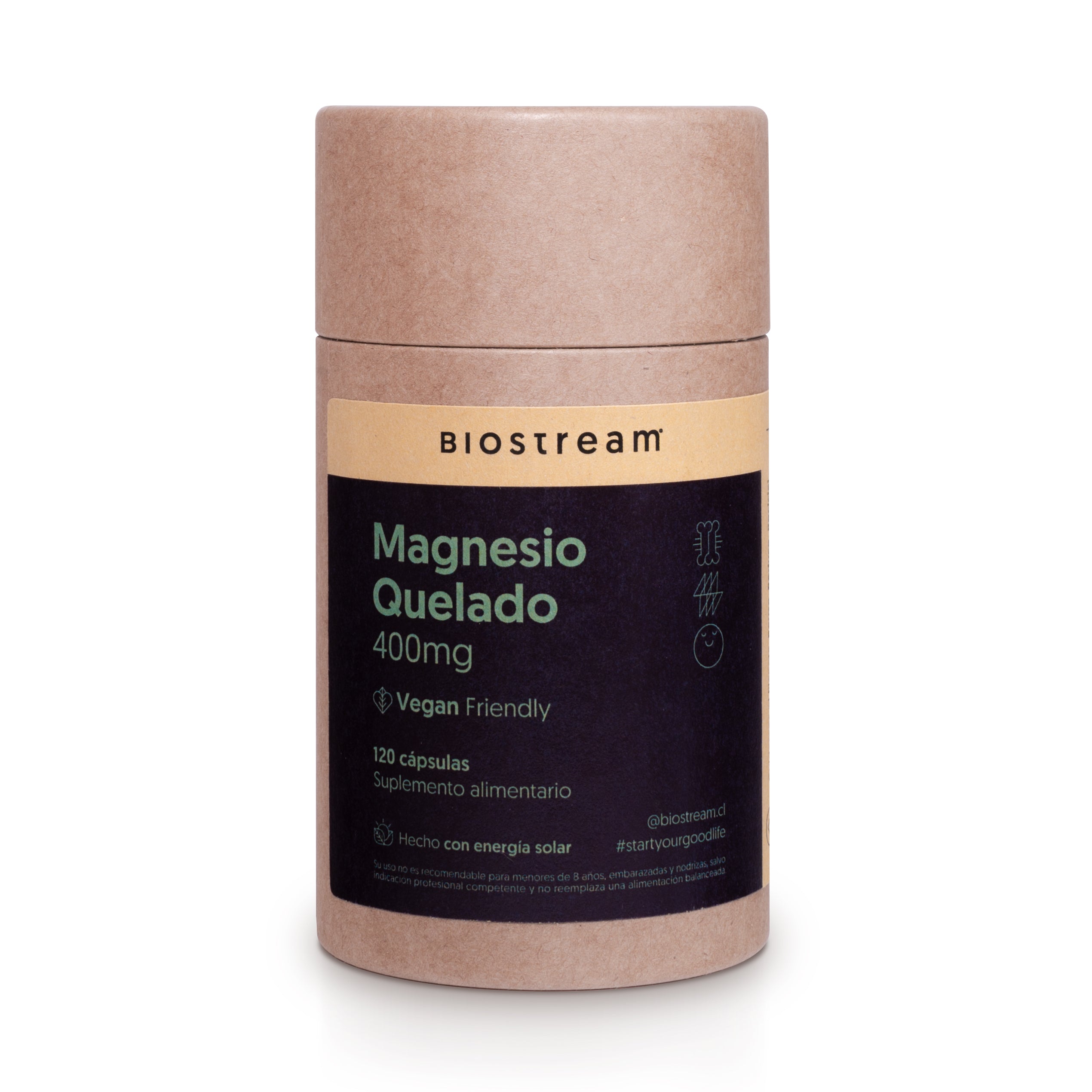 Magnesio Quelado 400mg 120 Cápsulas Vegano | Casa Ikigai