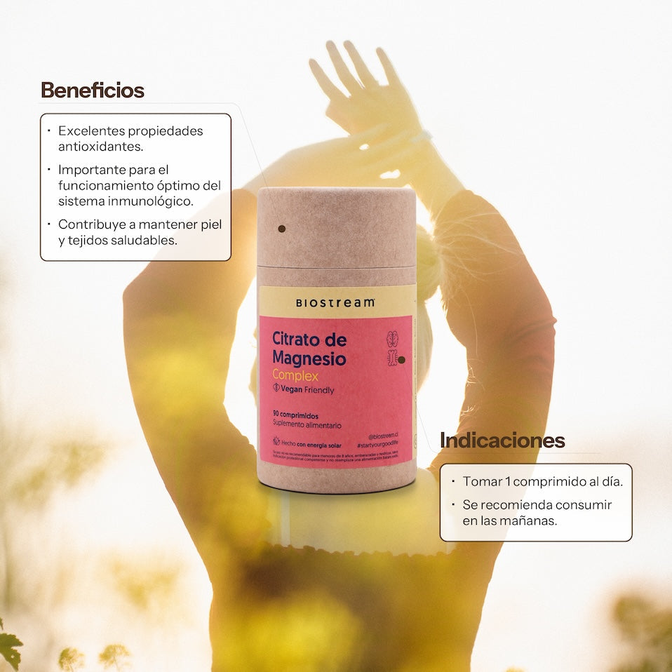 Citrato de Magnesio, Vitamina D & Vitamina B6 90 Comprimidos Vegano — detalle | Casa Ikigai
