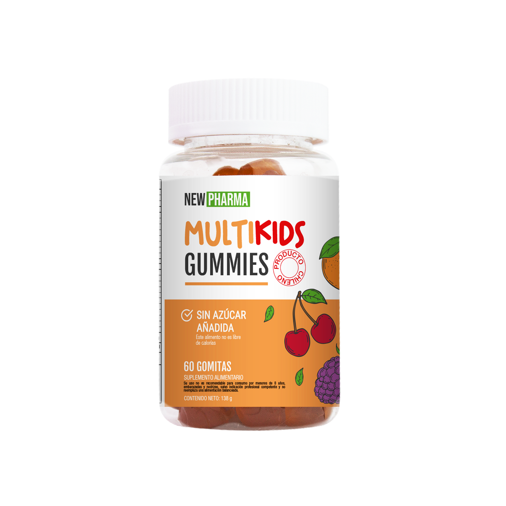 Multikids Gummies - Multivitamínico para Niños x 60 gomitas 👧🏼🧒🏻