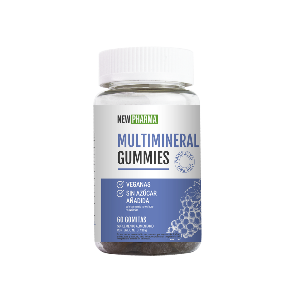 Multimineral Gummies - Gomitas de Zinc, Magnesio y Hierro x 60