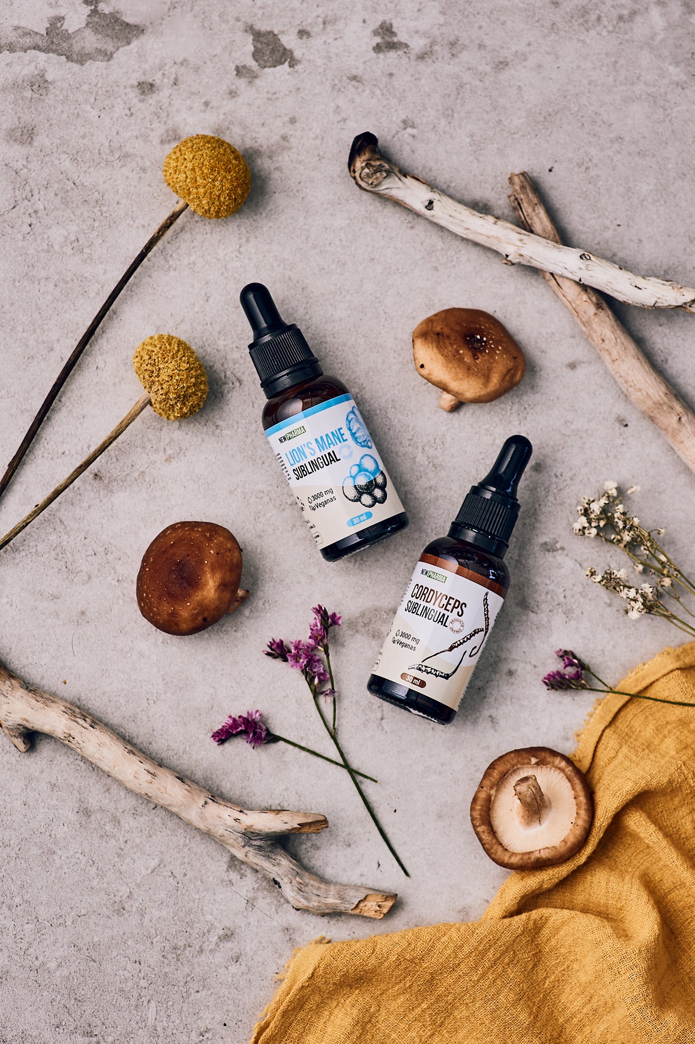 Cordyceps Sublingual - NewPharma | Energía y Rendimiento Físico