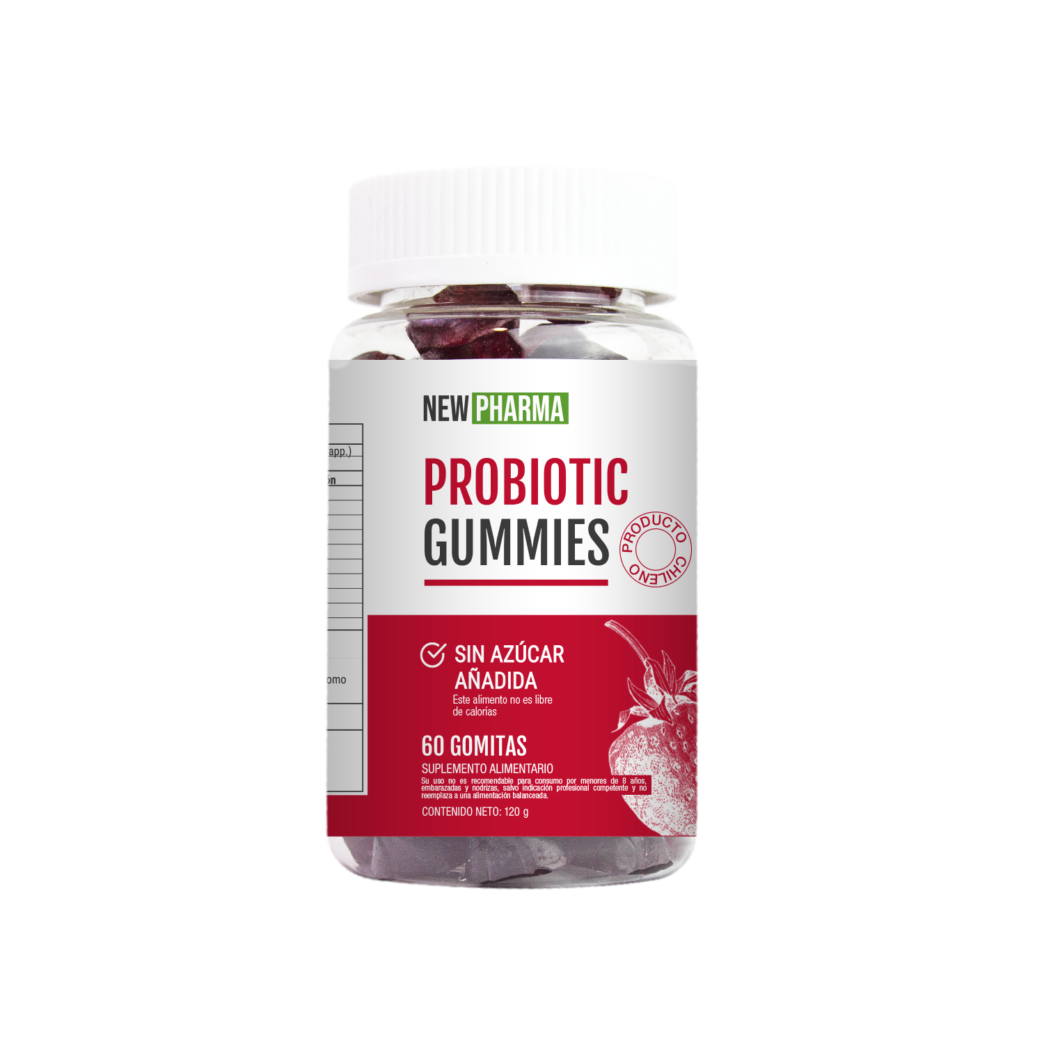Probiotic Gummies - Gomitas Probióticas x 60