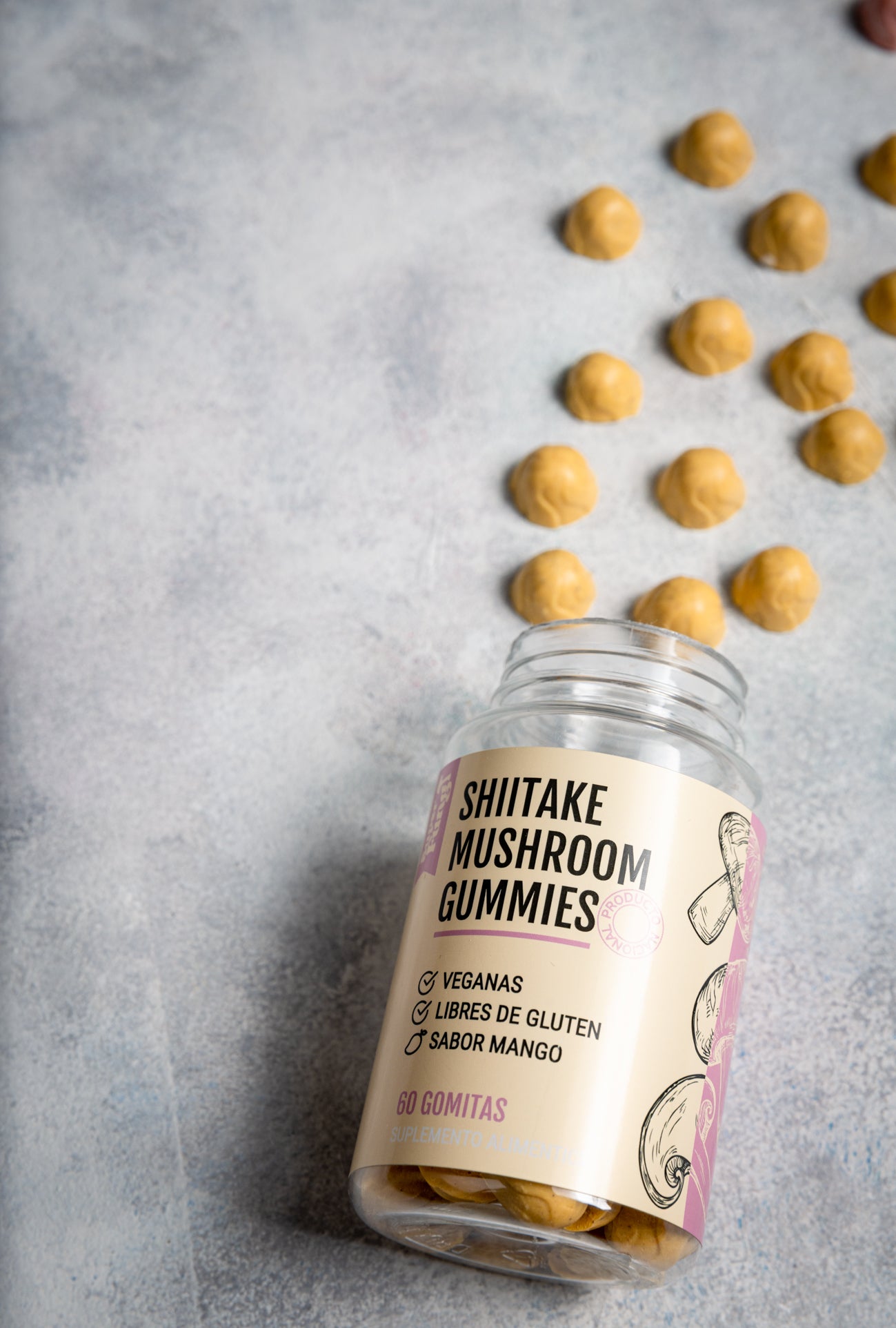 Shiitake Gummies - Gomitas de Hongo Shiitake x 60 Unidades