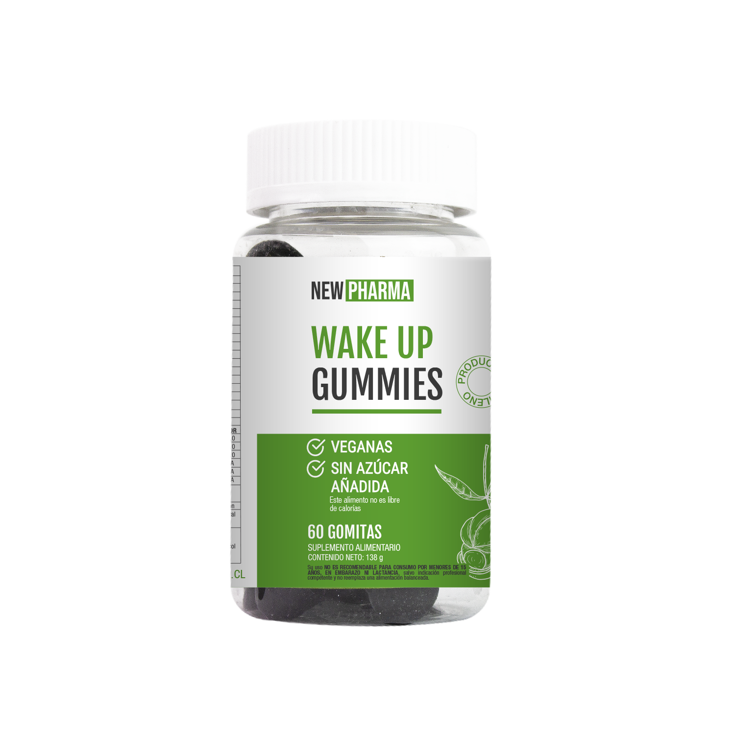 Wake Up Gummies - Gomitas Energizantes x 60