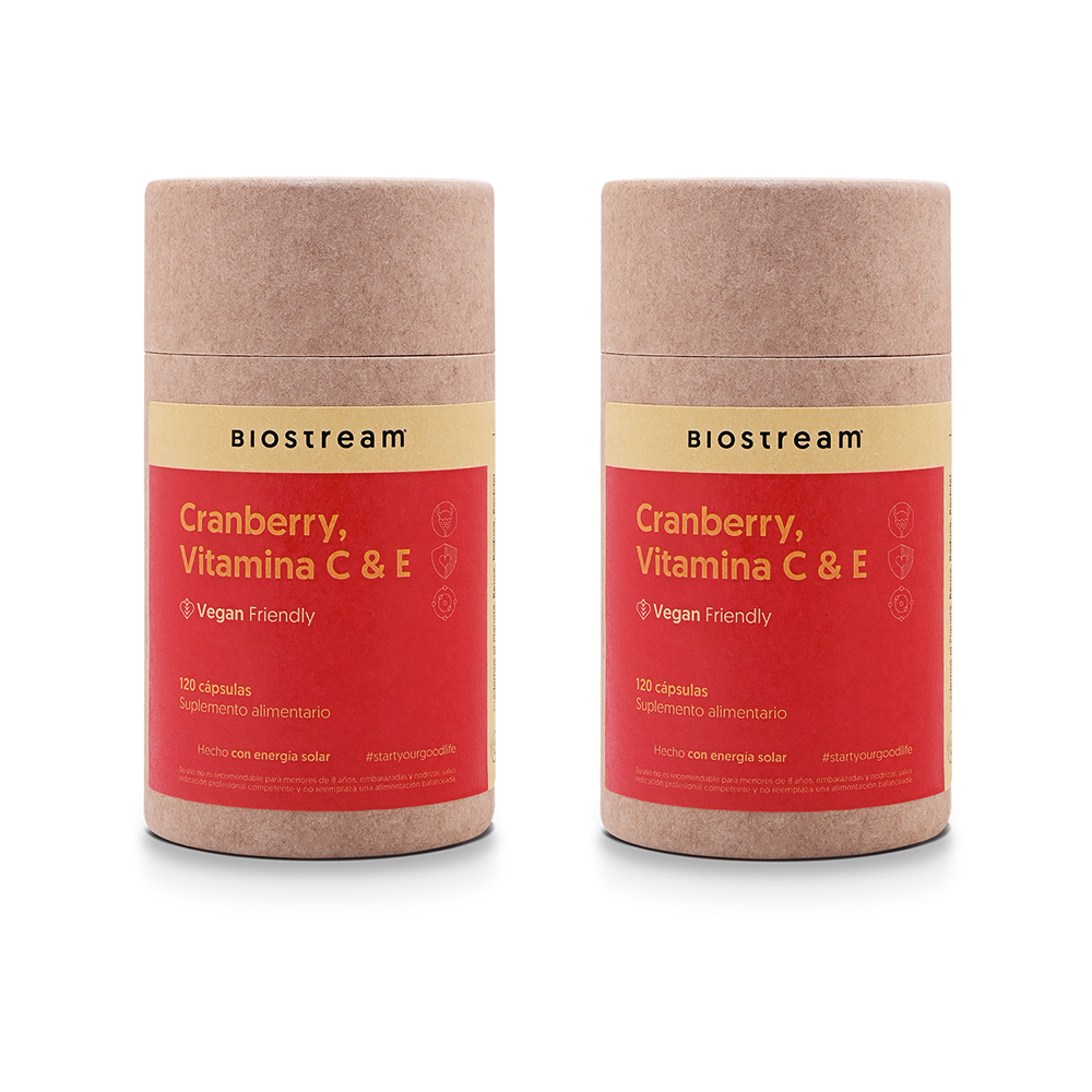 Cranberry, Vitamina C & Vitamina E 120 Cápsulas Vegano — detalle | Casa Ikigai
