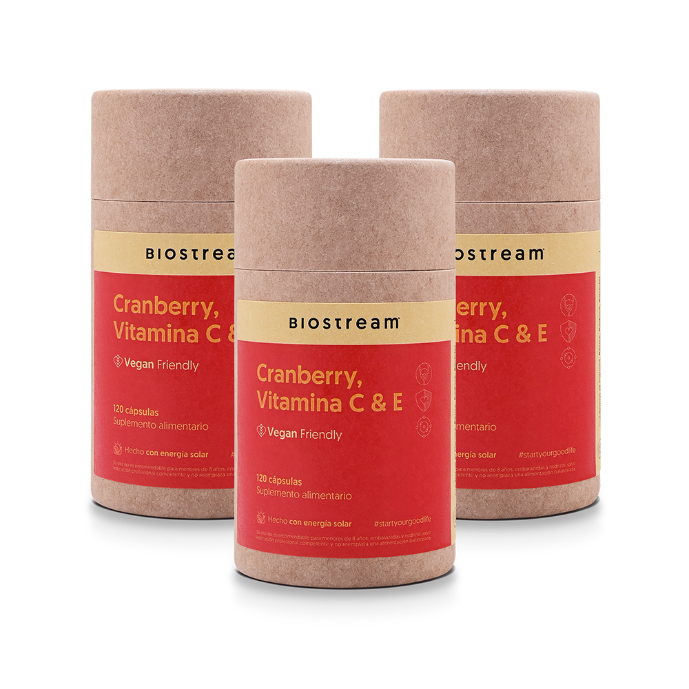Cranberry, Vitamina C & Vitamina E 120 Cápsulas Vegano — detalle | Casa Ikigai