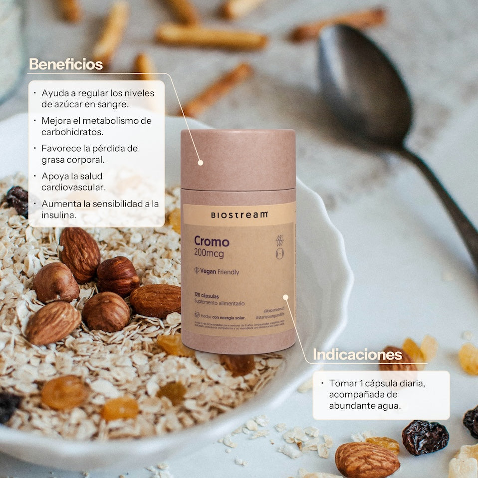 Cromo 200mcg 120 Cápsulas Vegano — detalle | Casa Ikigai