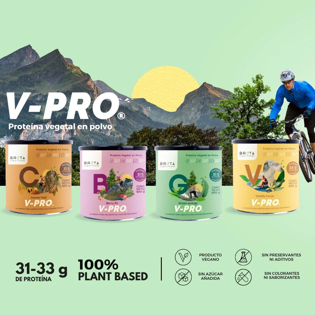 V-Pro Green Energy — Proteína Vegetal con SuperVerdes 650g