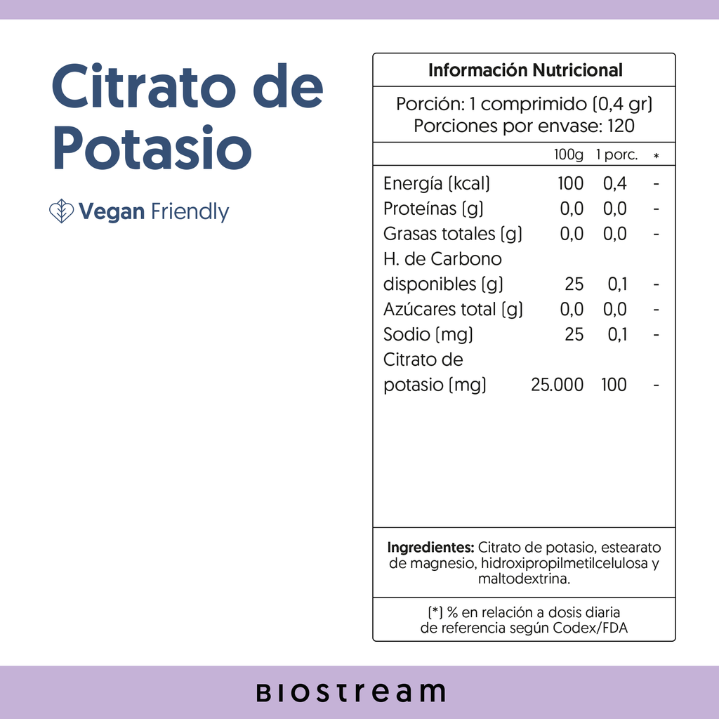 Citrato De Potasio 120 Cápsulas Vegano — detalle | Casa Ikigai