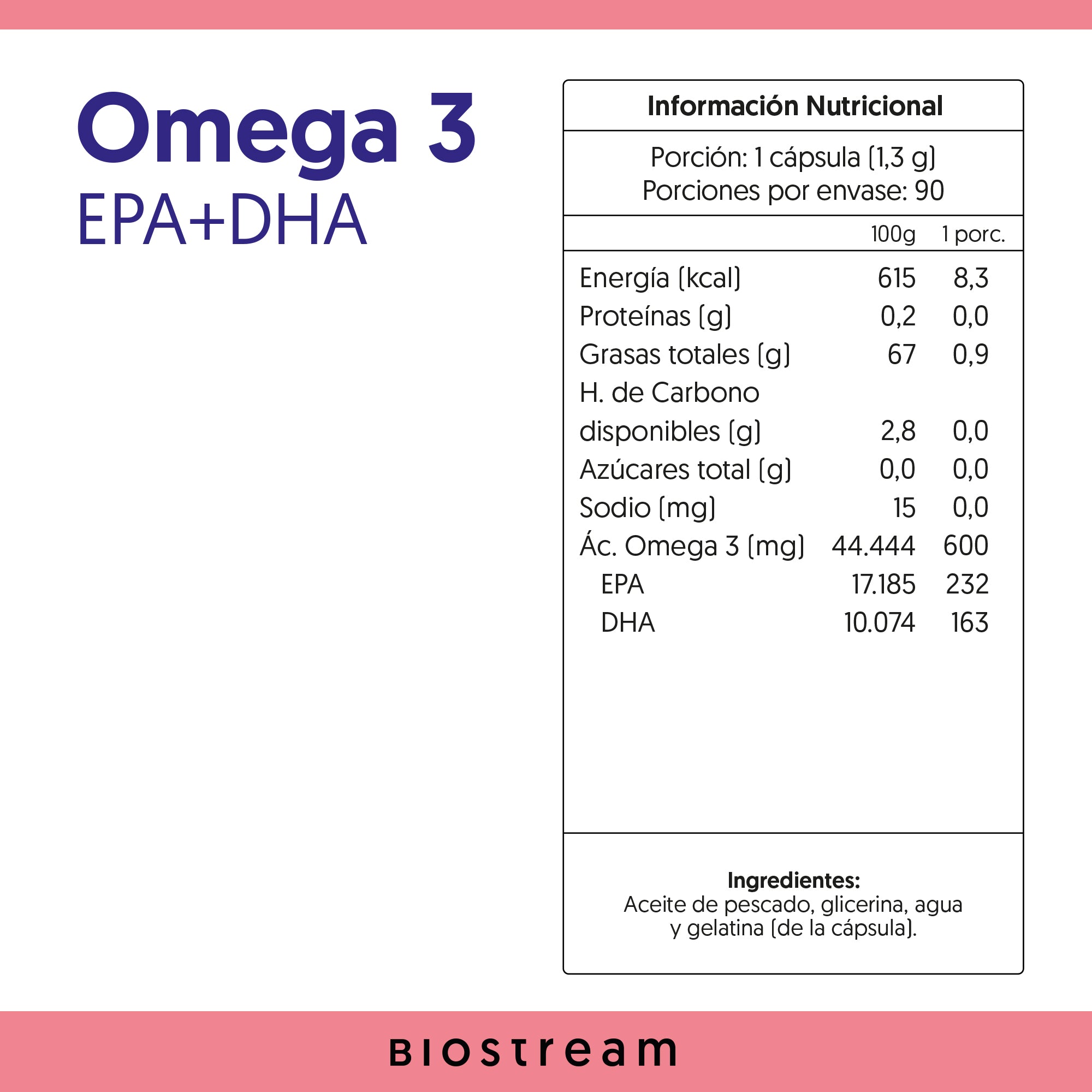 Omega 3 1000mg Epa + Dha 90 Cápsulas Blandas — detalle | Casa Ikigai