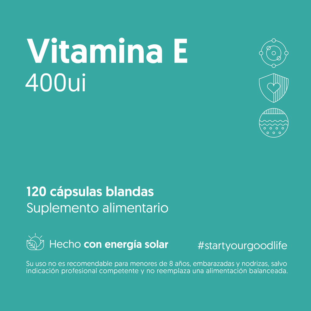 Vitamina E 400ui 120 Cápsulas — detalle | Casa Ikigai