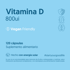 Vitamina D3 800ui 120 Cápsulas Vegana — detalle | Casa Ikigai
