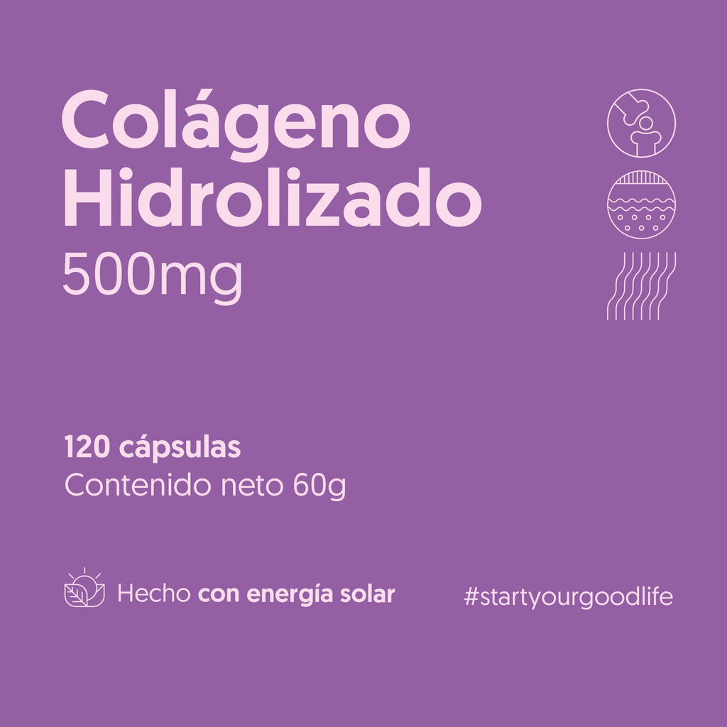 Colágeno Hidrolizado 500mg 120 Cápsulas — detalle | Casa Ikigai