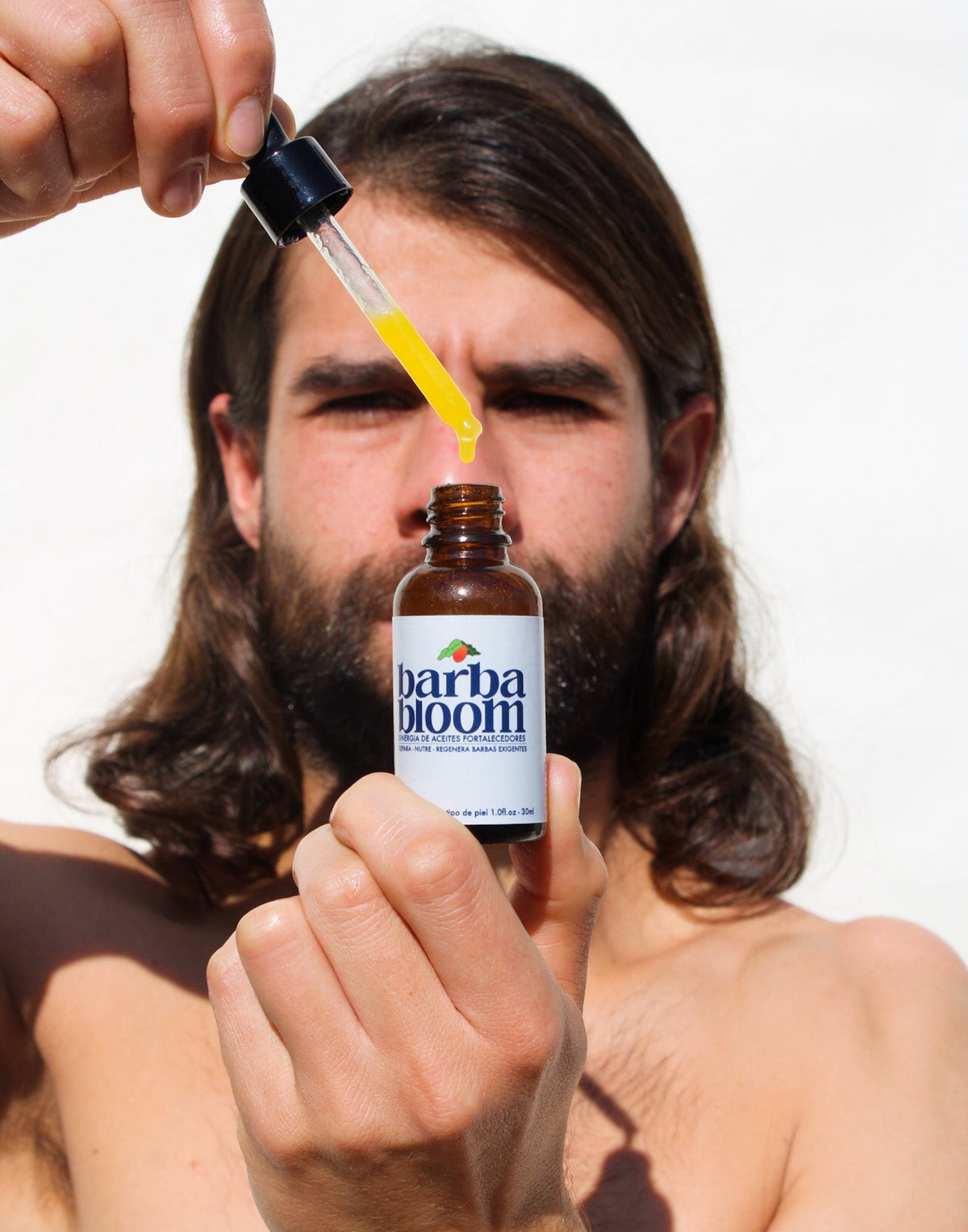 Kit Champú Barba Bloom + Aceite Hidratante