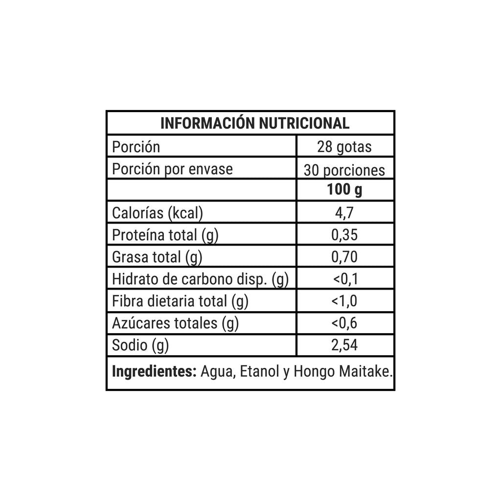 Maitake Sublingual 30 ml Concentración 3:1 - NewPharma — detalle | Casa Ikigai