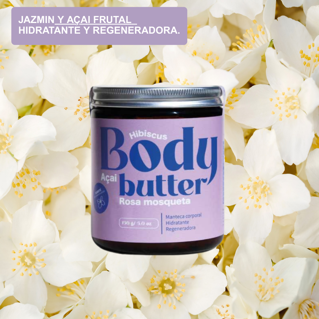 Body butter  - Açai, Rosa mosqueta e Hibiscus