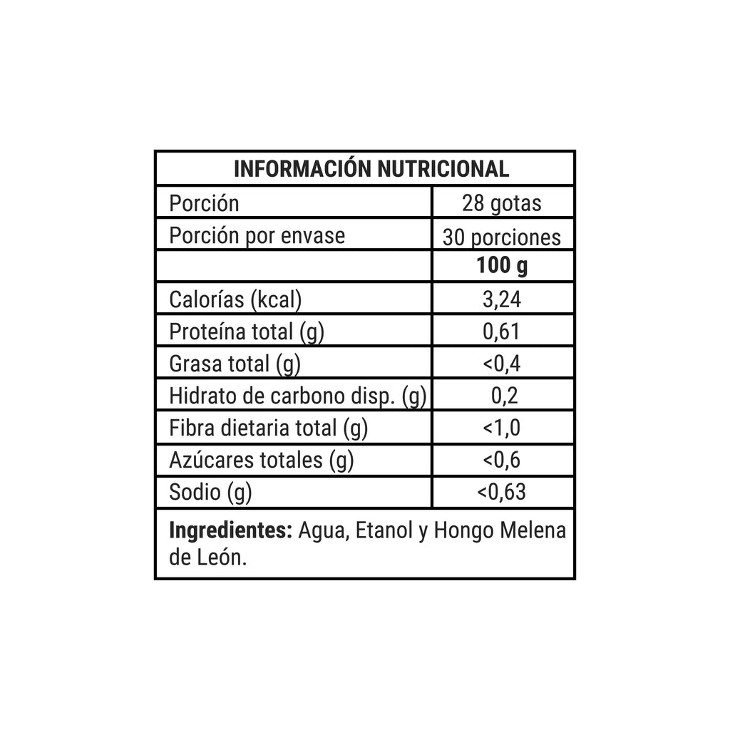 Melena de León Sublingual 30 ml Concentración 3:1 - NewPharma — detalle | Casa Ikigai