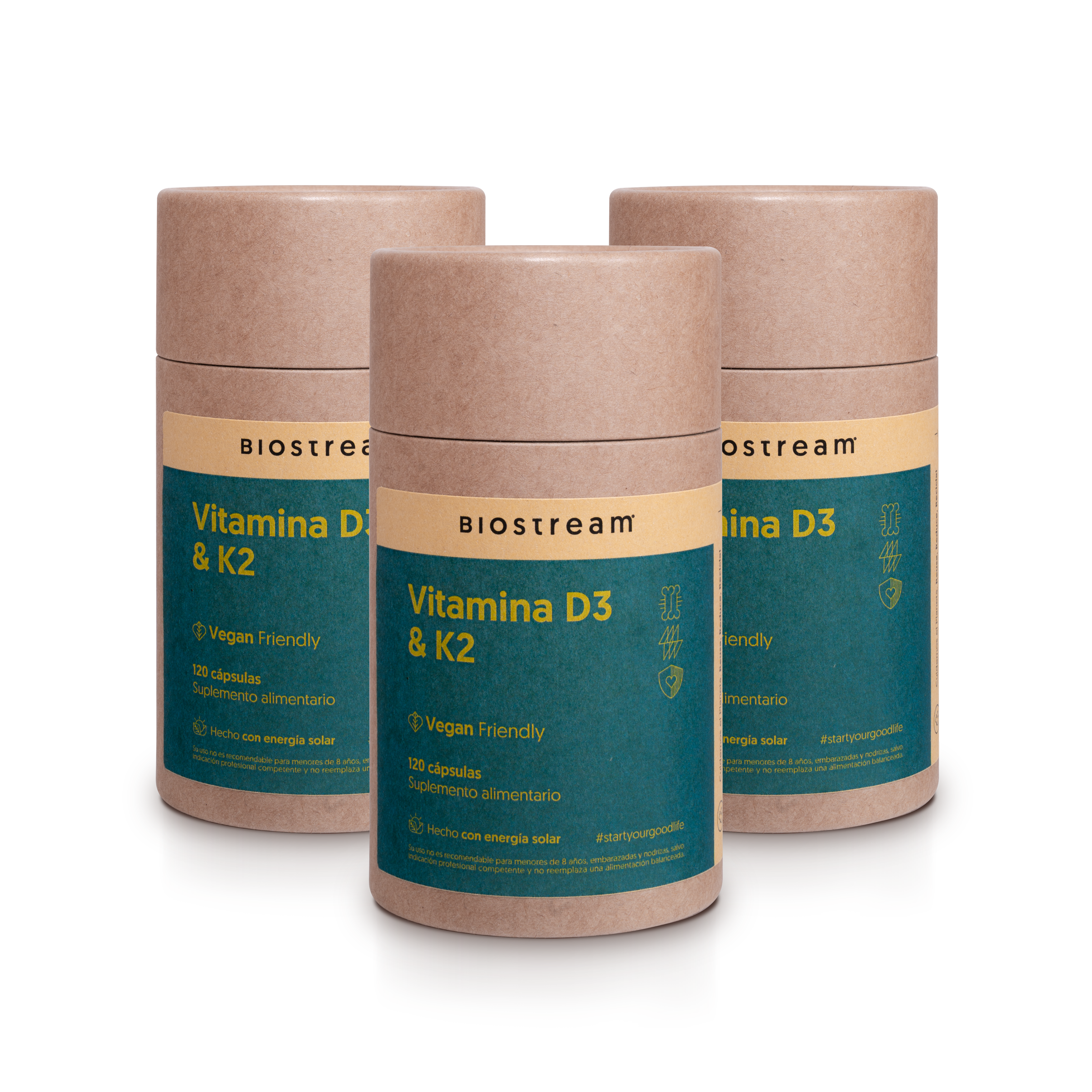 Vitamina D3 & K2 120 Cápsulas Vegano — detalle | Casa Ikigai