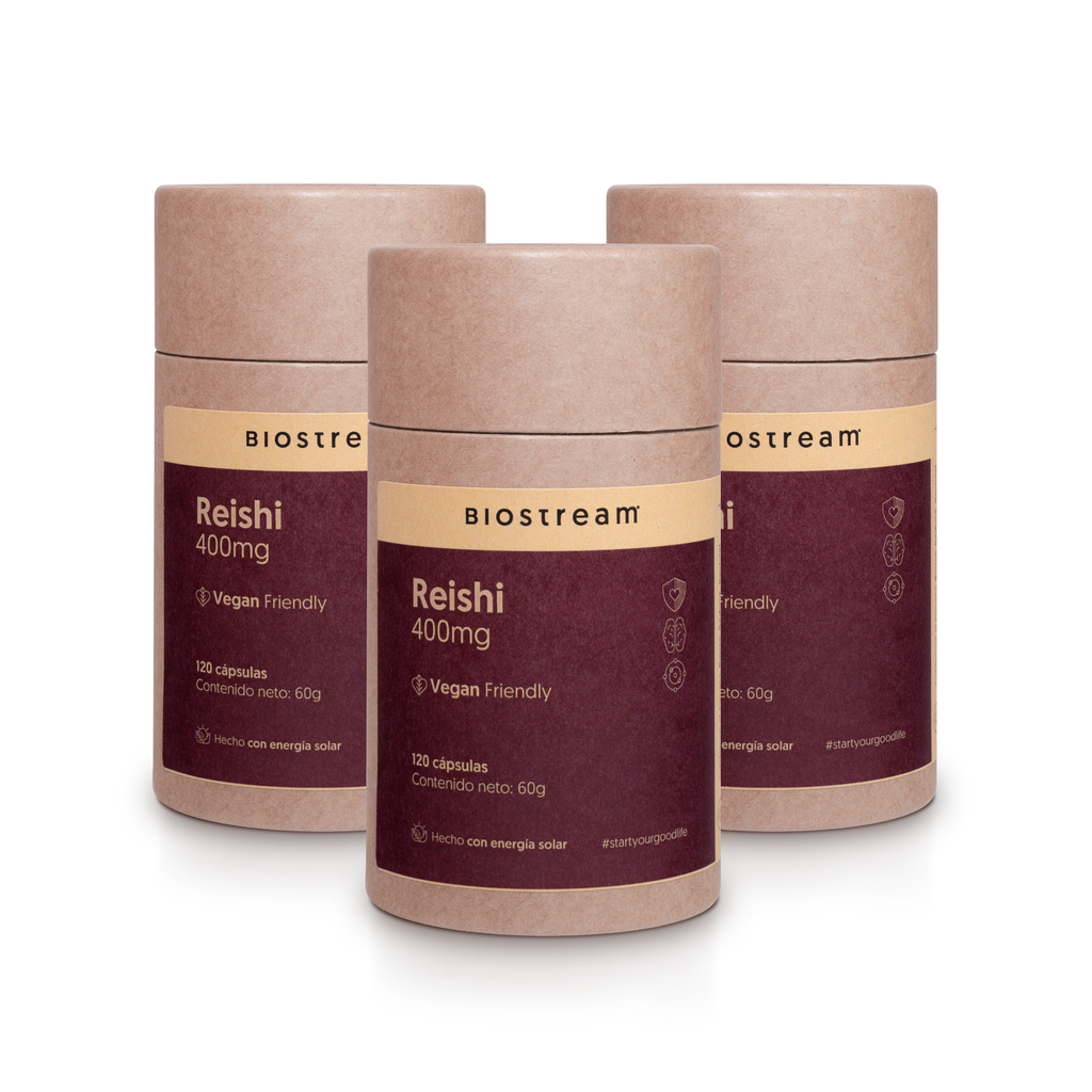 Hongo Reishi 400mg 120 Capsulas Vegano — detalle | Casa Ikigai