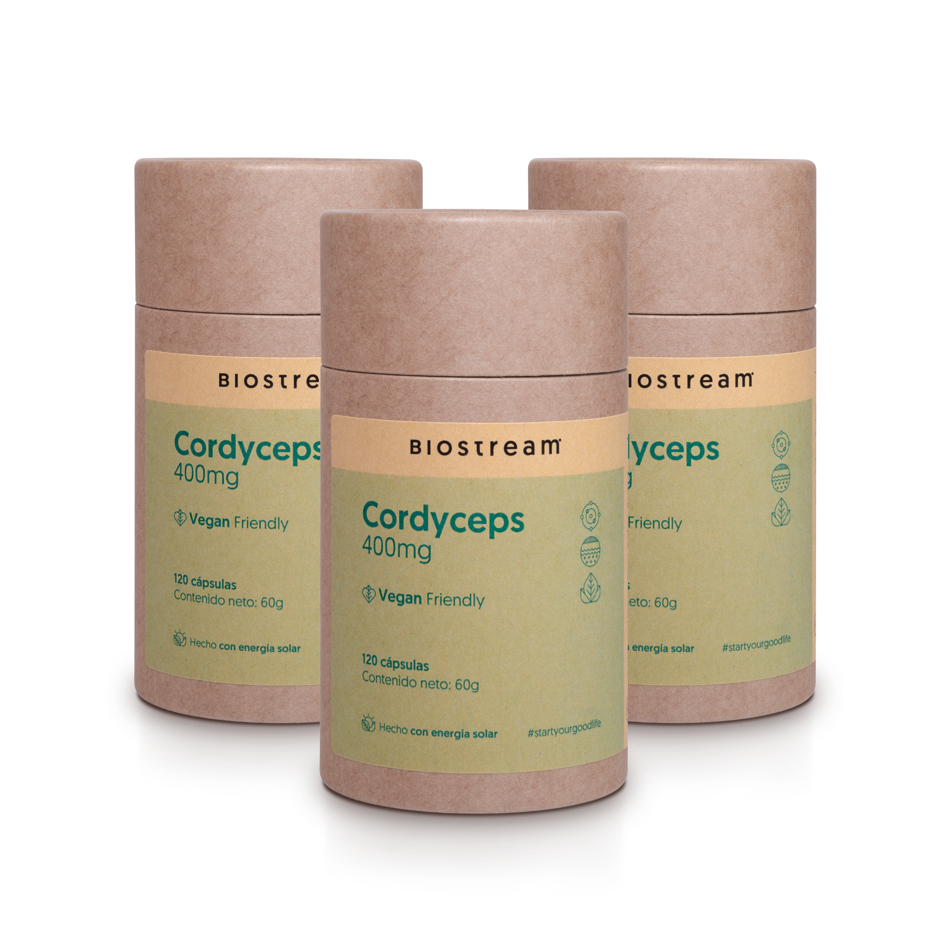 Hongo Cordyceps 400mg 120 Capsulas Vegano — detalle | Casa Ikigai