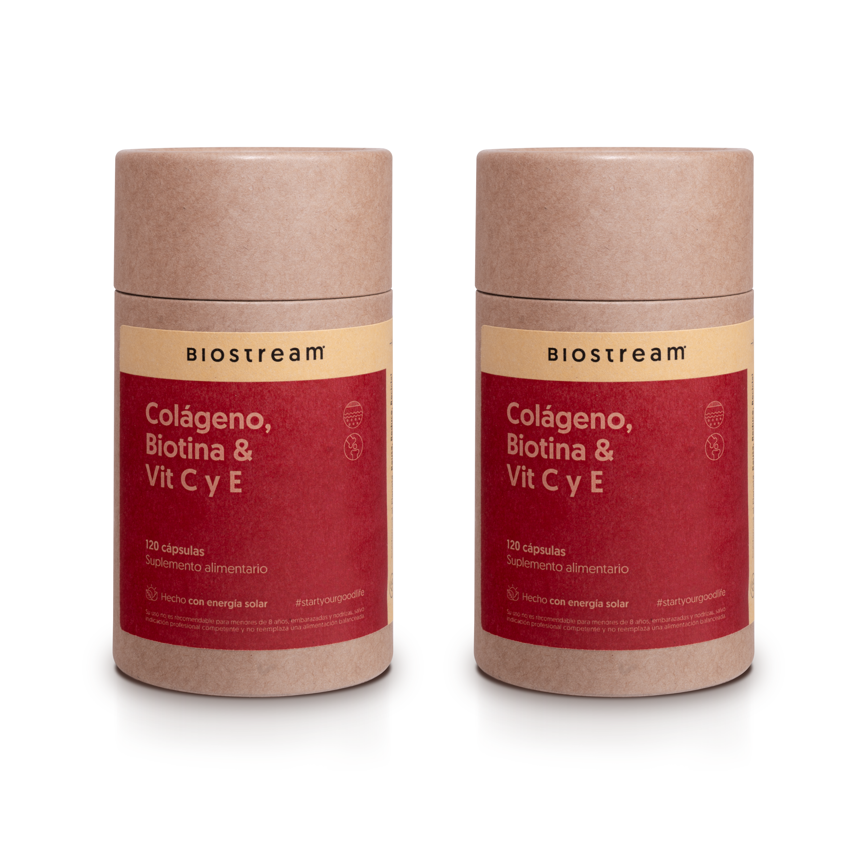 Colágeno Hidrolizado, Biotina& Vitamina C y E 120 Cápsulas