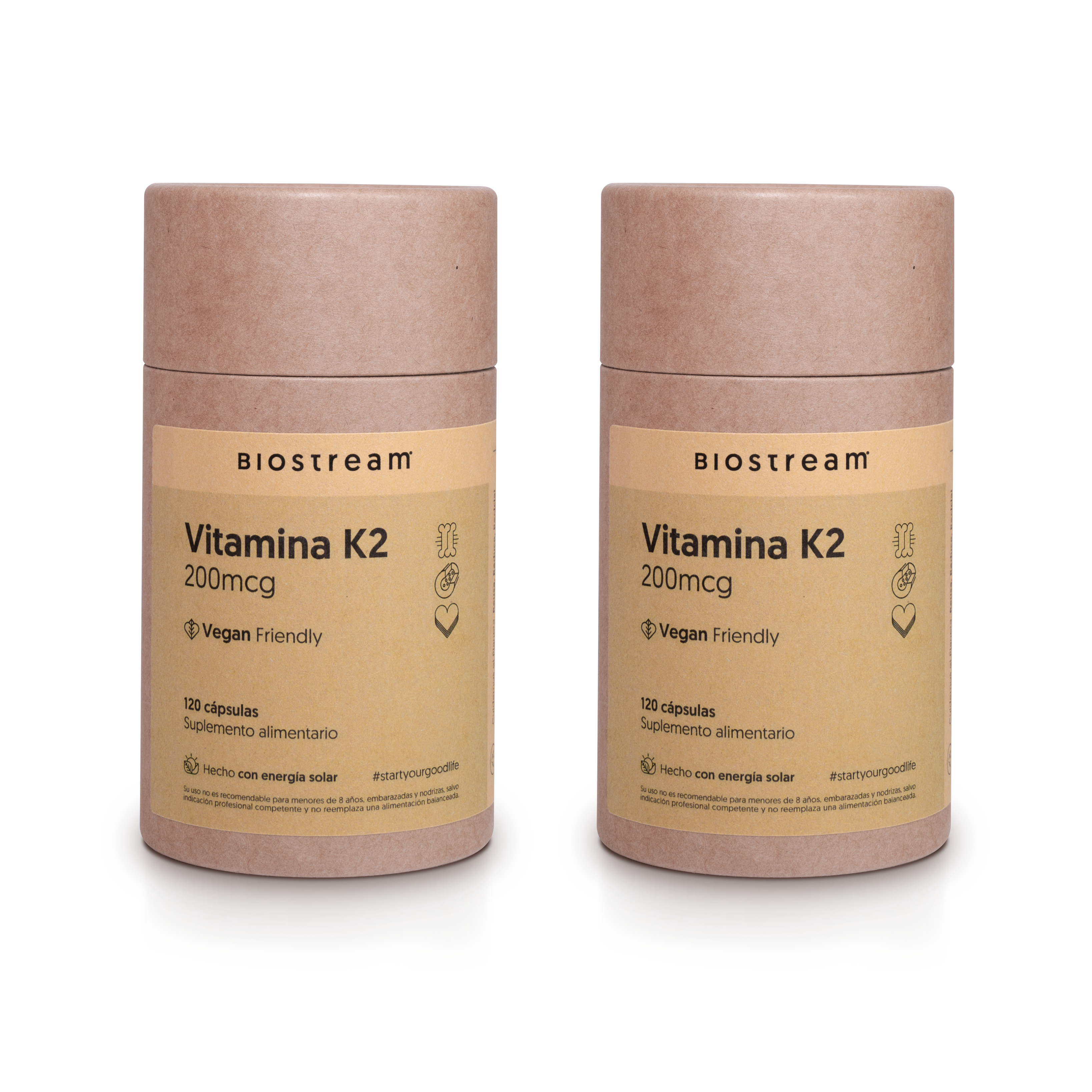 Vitamina K2 200mcg 120 Cápsulas Vegano — detalle | Casa Ikigai