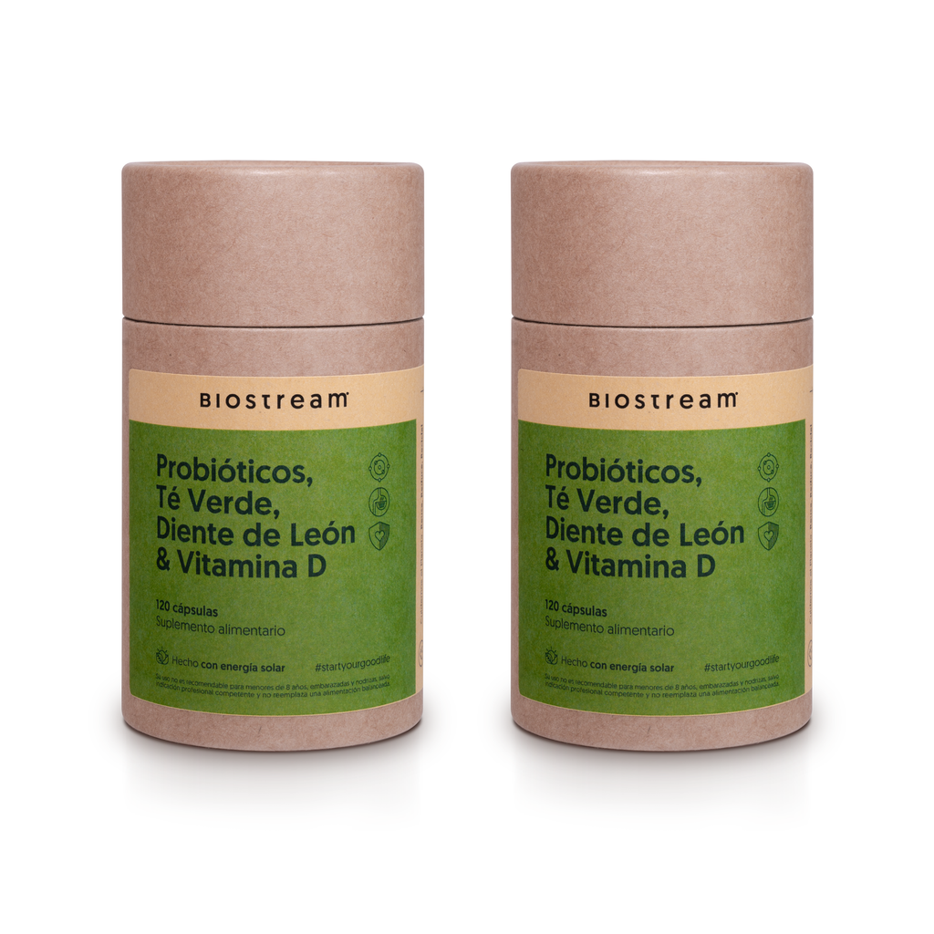 Probióticos, Té Verde, Diente de León & Vitamina E 120 Cápsulas — detalle | Casa Ikigai