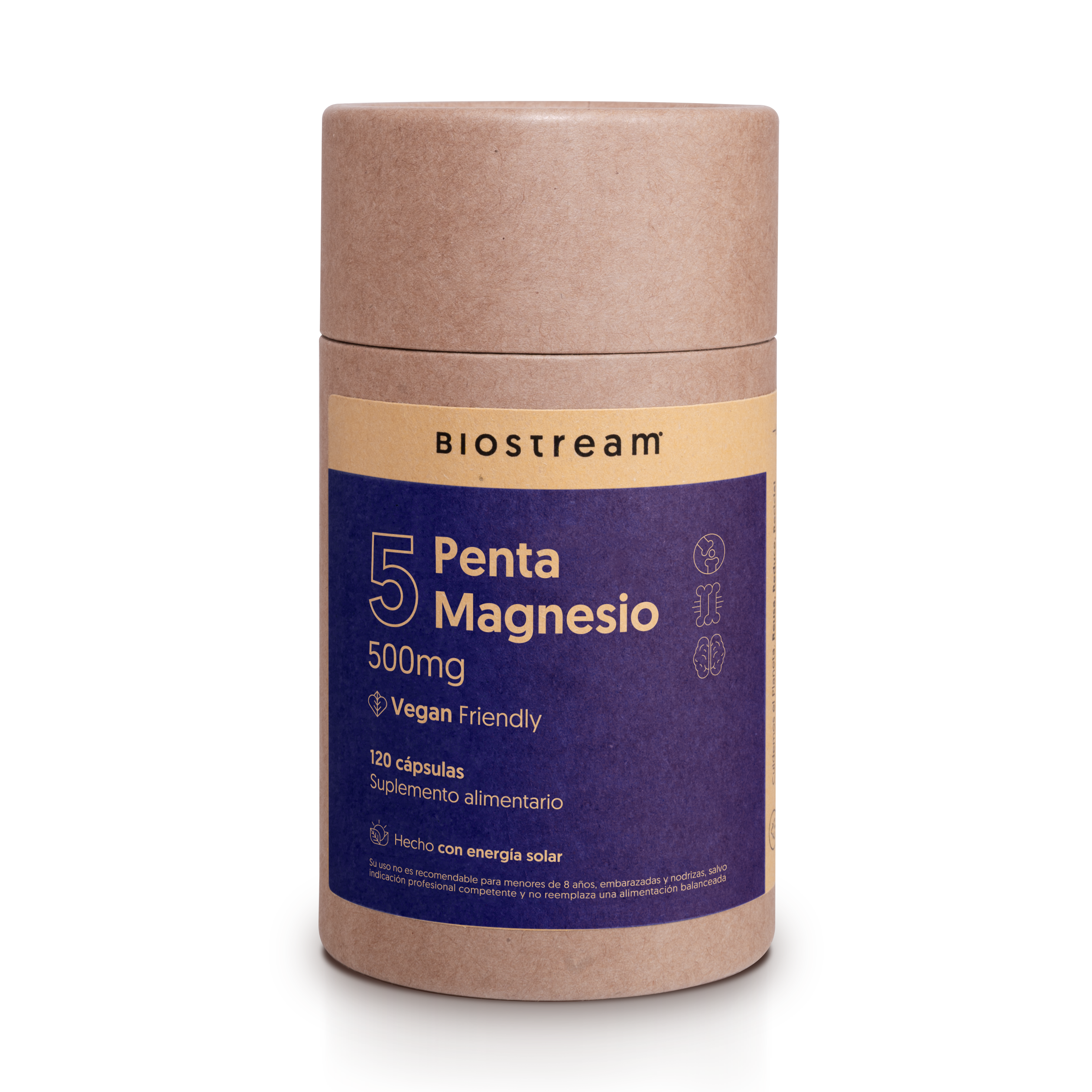 Penta Magnesio - Bisglicinato, Citrato, Malato, Taurato, L-Treonato 120 Cápsulas Vegano | Casa Ikigai