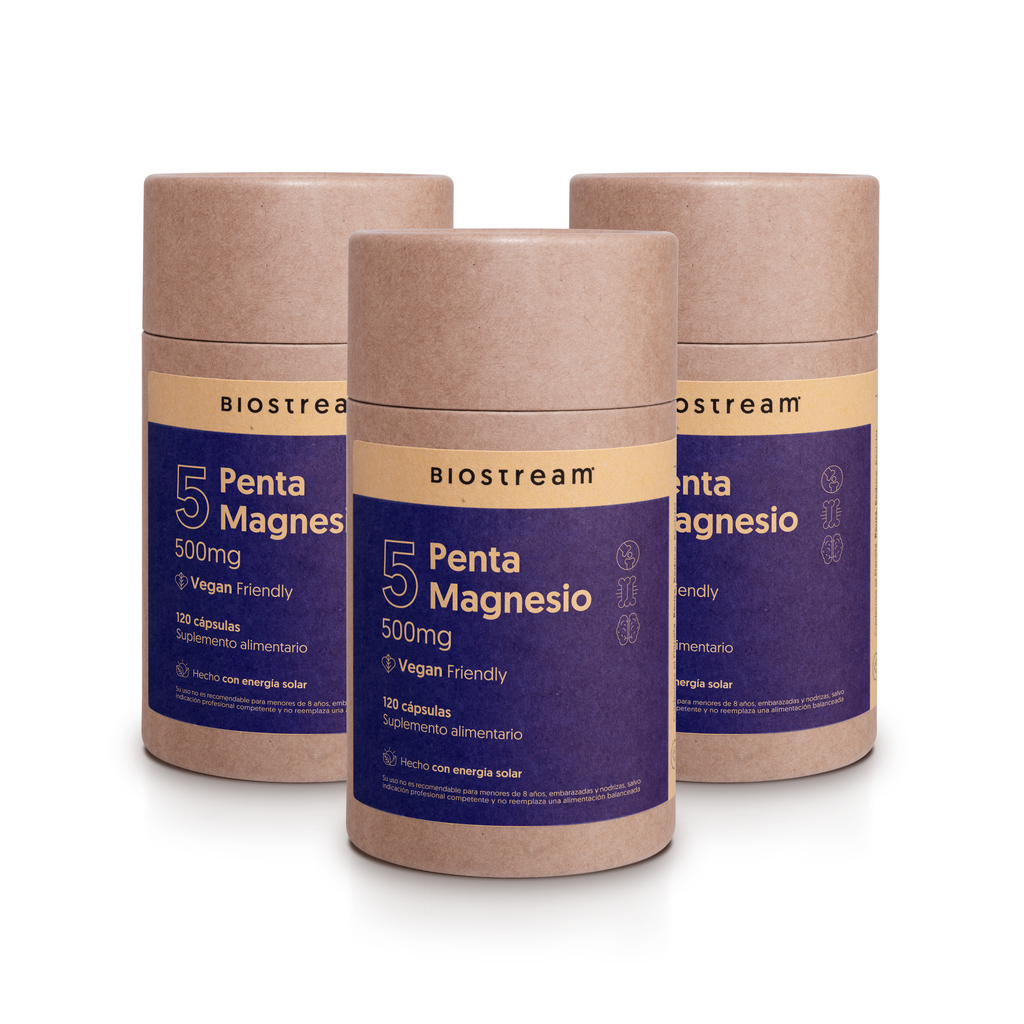 Penta Magnesio - Bisglicinato, Citrato, Malato, Taurato, L-Treonato 120 Cápsulas Vegano — detalle | Casa Ikigai