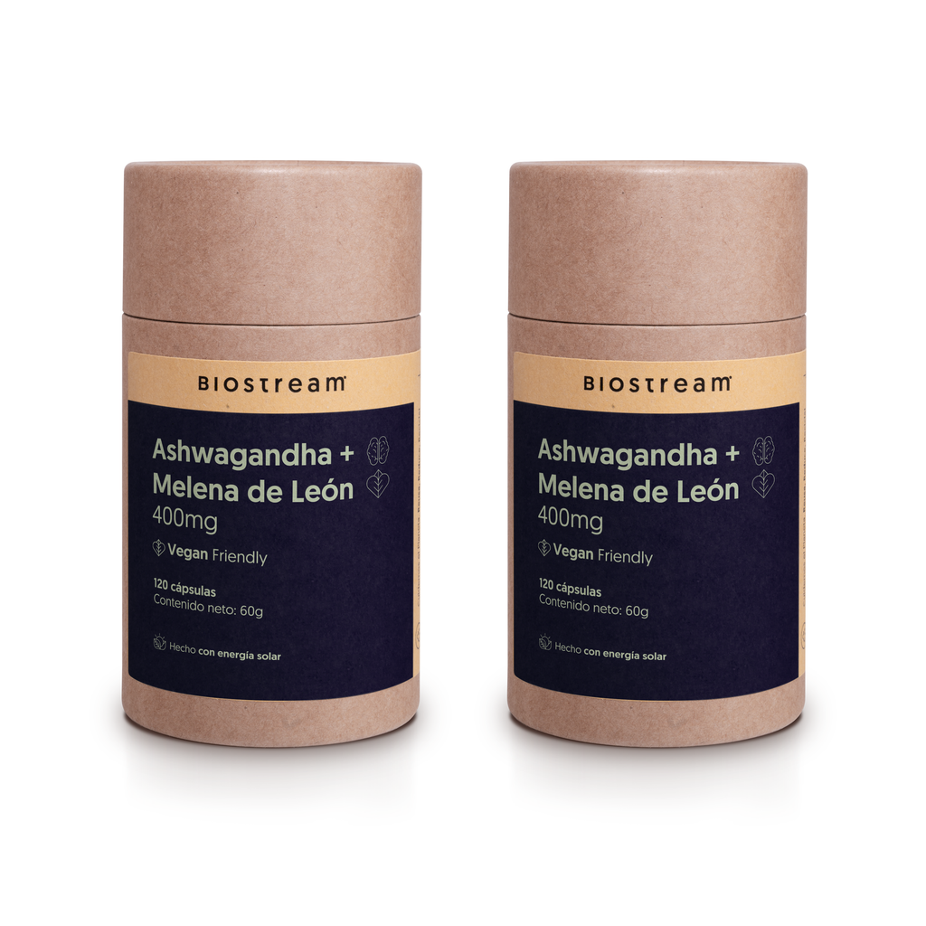 Ashwagandha + Melena de león 400mg 120 cápsulas Vegana — detalle | Casa Ikigai