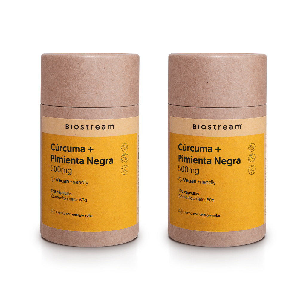 Cúrcuma + Pimienta Negra 500mg 120 Cápsulas Vegana — detalle | Casa Ikigai