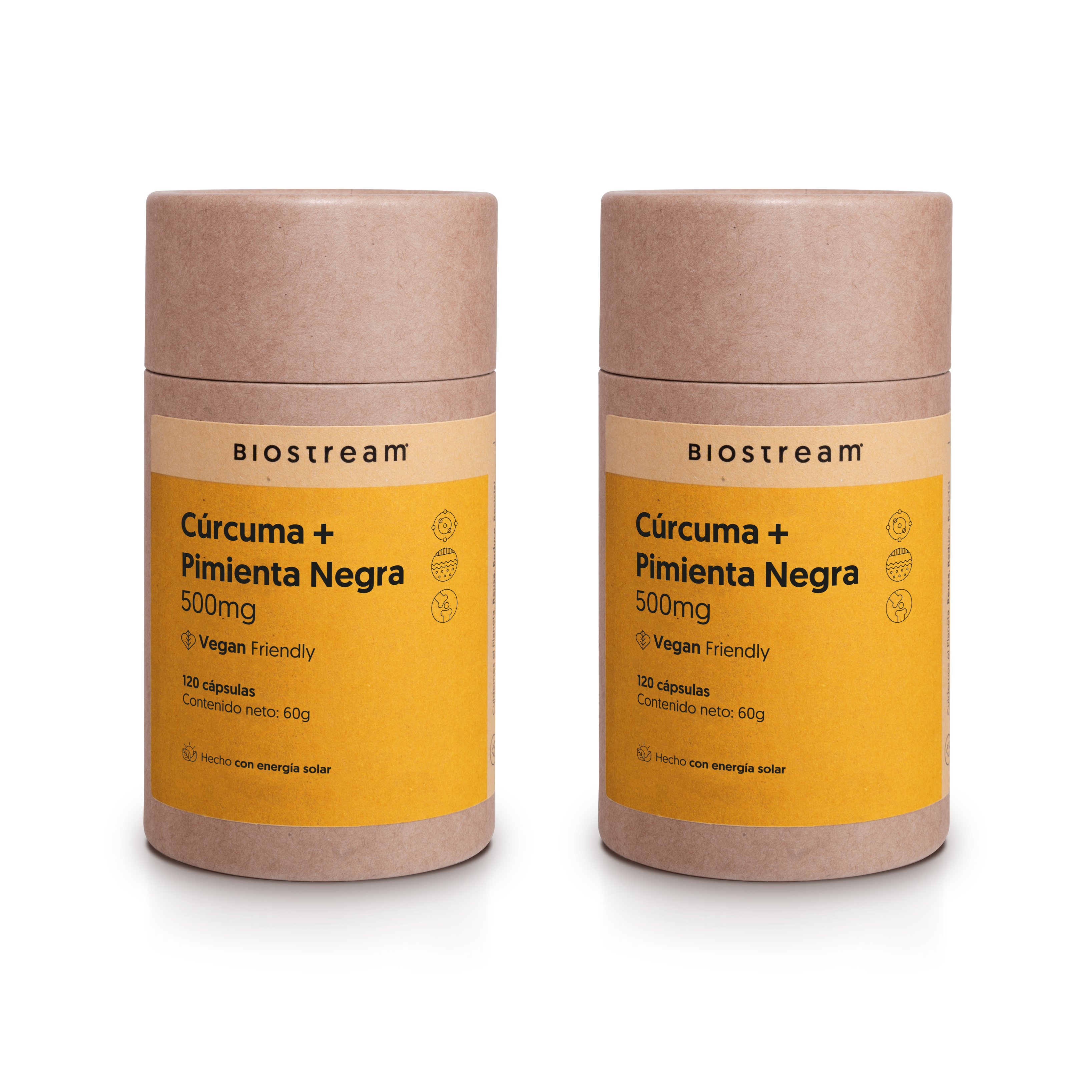 Cúrcuma + Pimienta Negra 500mg 120 Cápsulas Vegana — detalle | Casa Ikigai