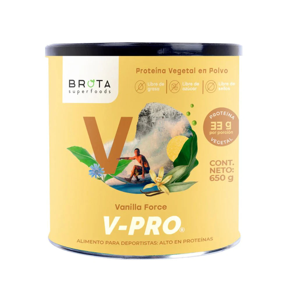 V-Pro Vanilla Force — Proteína Vegetal Vainilla 650g