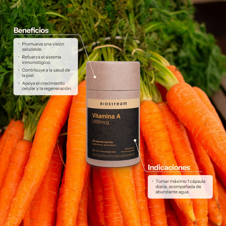 Vitamina A 1000mcg 120 Cápsulas Blandas — detalle | Casa Ikigai