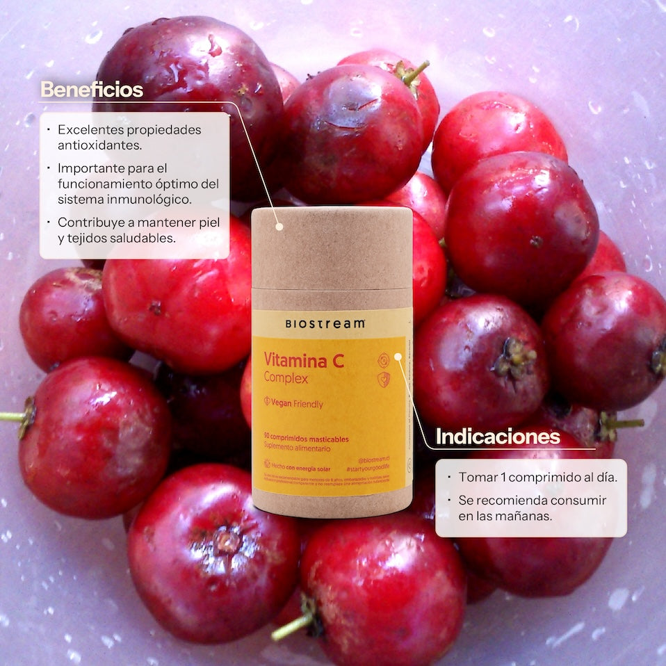 Vitamina C, Acerola, Zinc, Miel 90 Comprimidos — detalle | Casa Ikigai