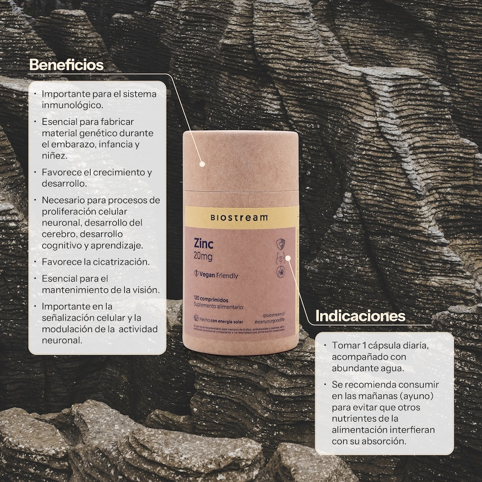 Zinc 20mg 120 Cápsulas Veganas — detalle | Casa Ikigai