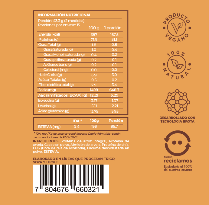 V-Pro Cacao Fuel — Proteína Vegetal 650g