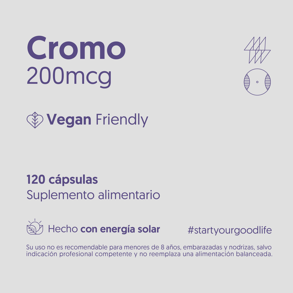 Cromo 200mcg 120 Cápsulas Vegano — detalle | Casa Ikigai
