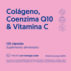 Colágeno Hidrolizado, Coenzima Q10 & Vitamina C 120 Cápsulas — detalle | Casa Ikigai