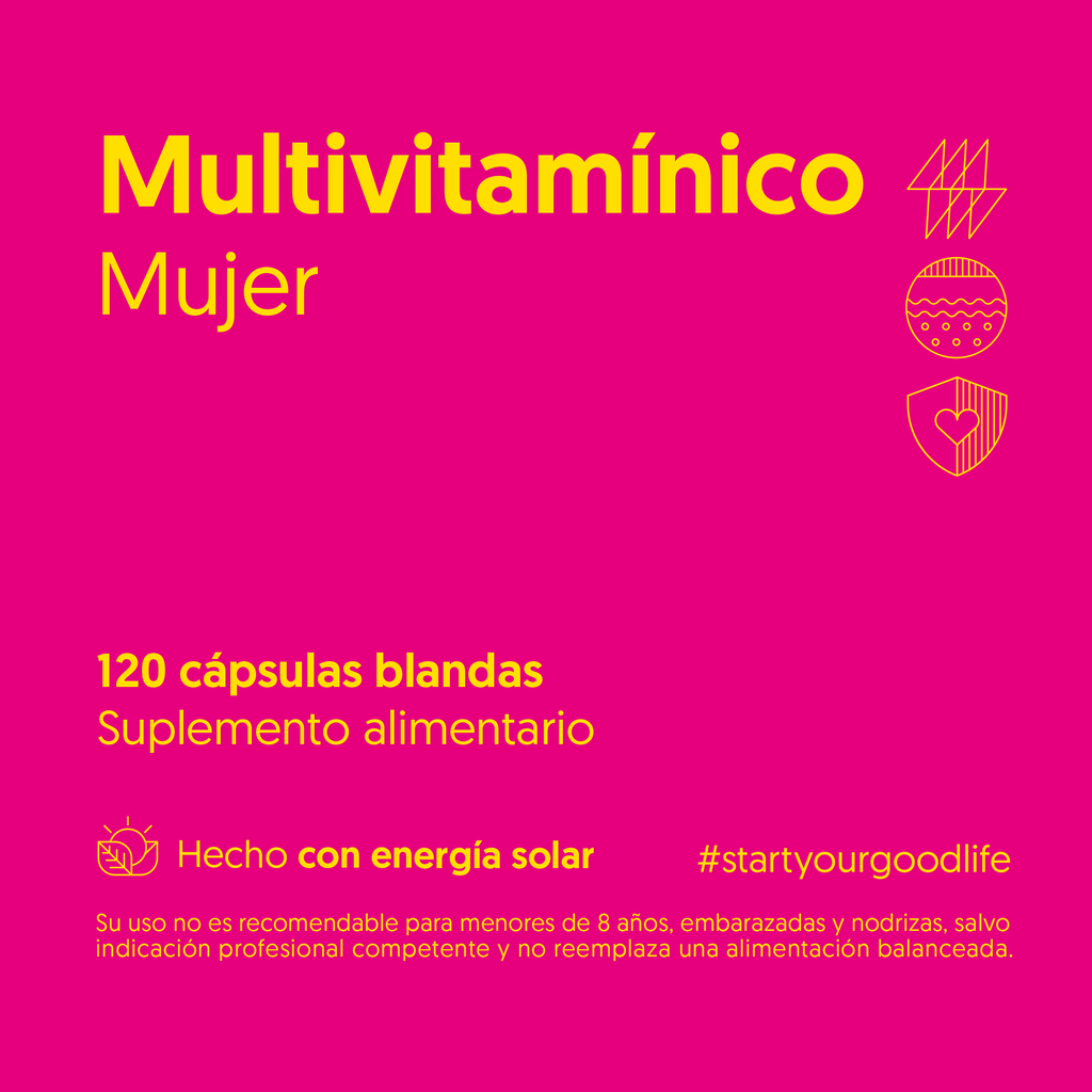 Multivitamínico Mujer 120 Cápsulas Blandas — detalle | Casa Ikigai
