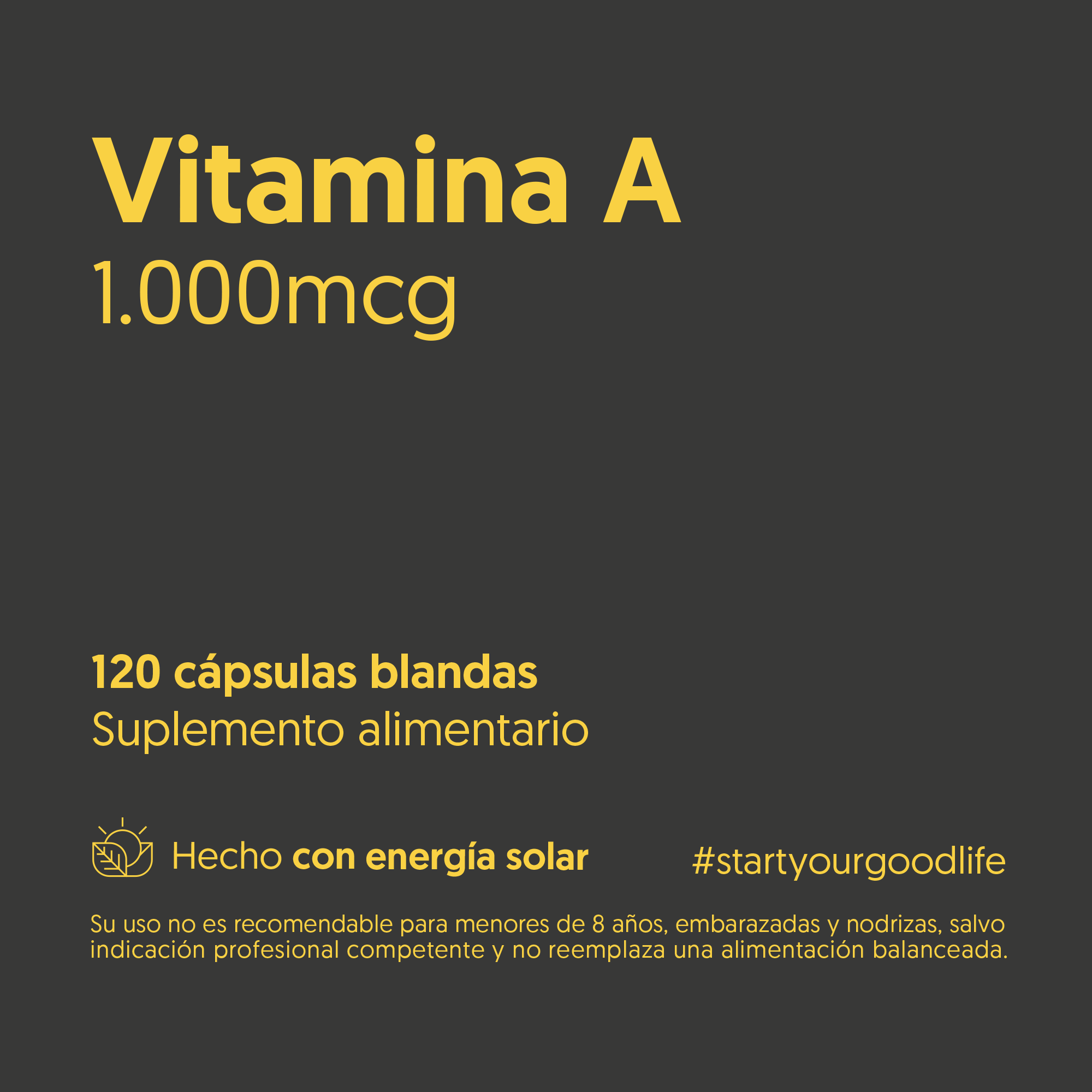Vitamina A 1000mcg 120 Cápsulas Blandas — detalle | Casa Ikigai