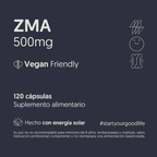 ZMA 500mg (Zinc, Magnesio, Vitamina B6) 120 Cápsulas Vegano — detalle | Casa Ikigai