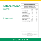 Betacaroteno 500mg 120 Cápsulas Vegano — detalle | Casa Ikigai