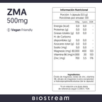 ZMA 500mg (Zinc, Magnesio, Vitamina B6) 120 Cápsulas Vegano — detalle | Casa Ikigai