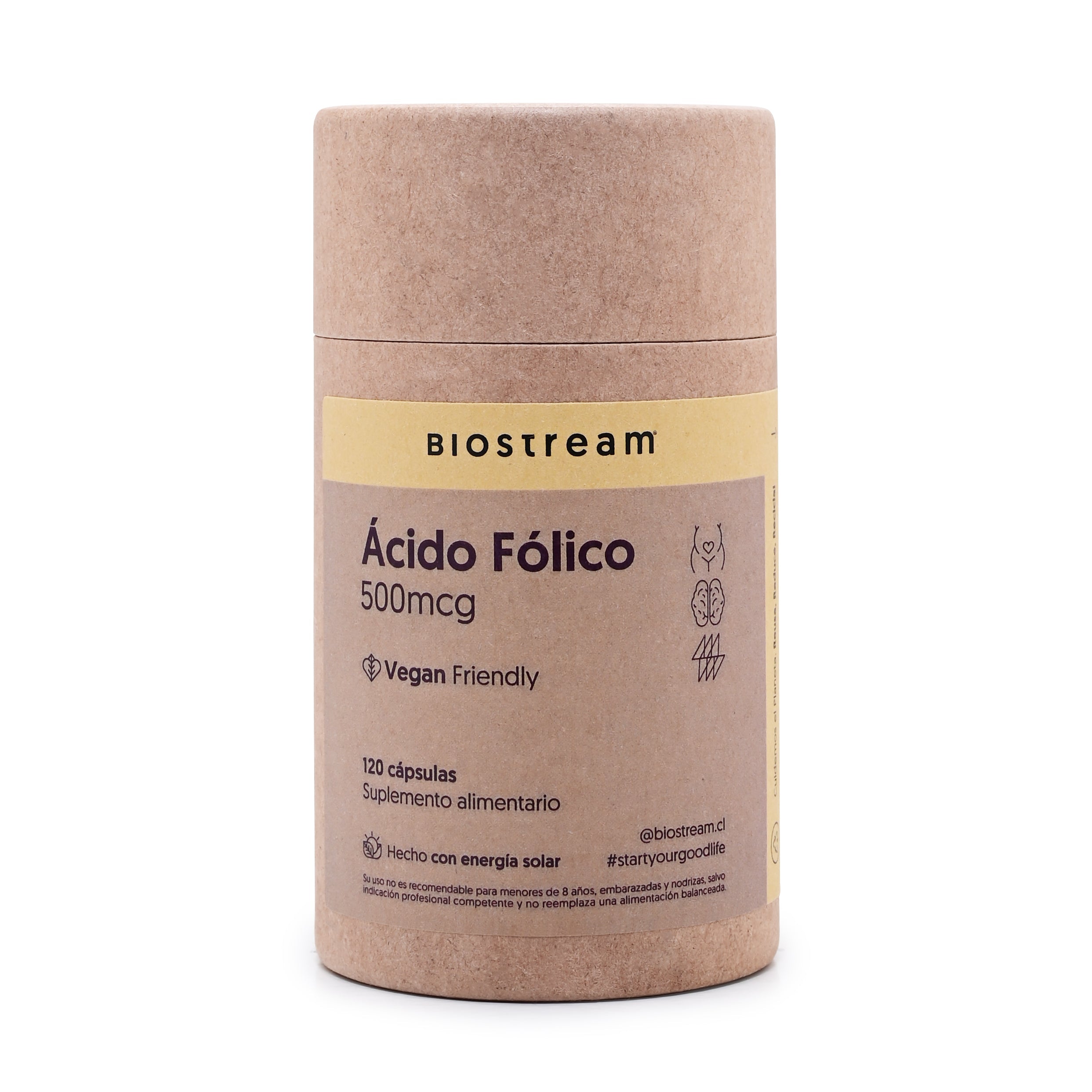 Ácido Fólico 500mcg 120 Cápsulas Vegano | Casa Ikigai