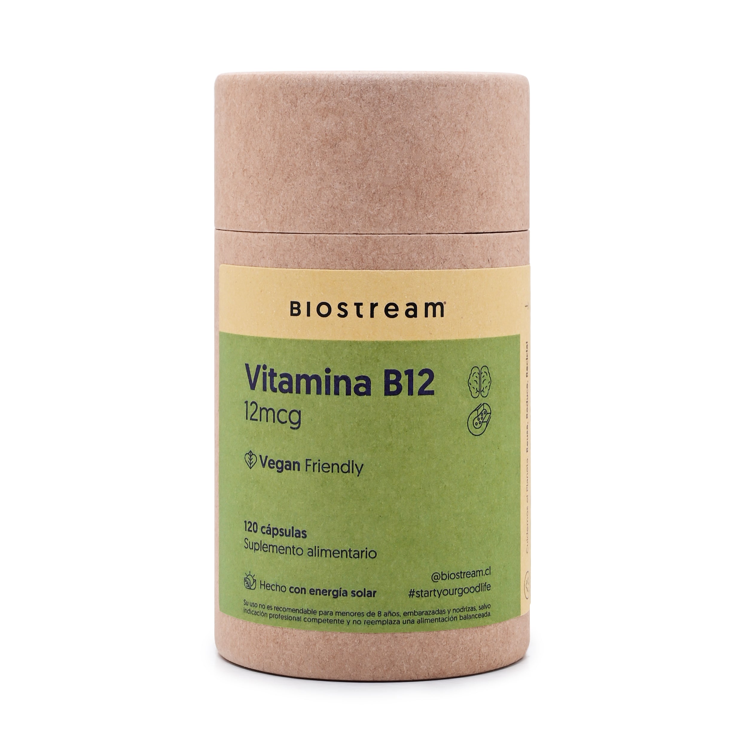 Vitamina B12 12mcg 120 Cápsulas Vegana | Casa Ikigai