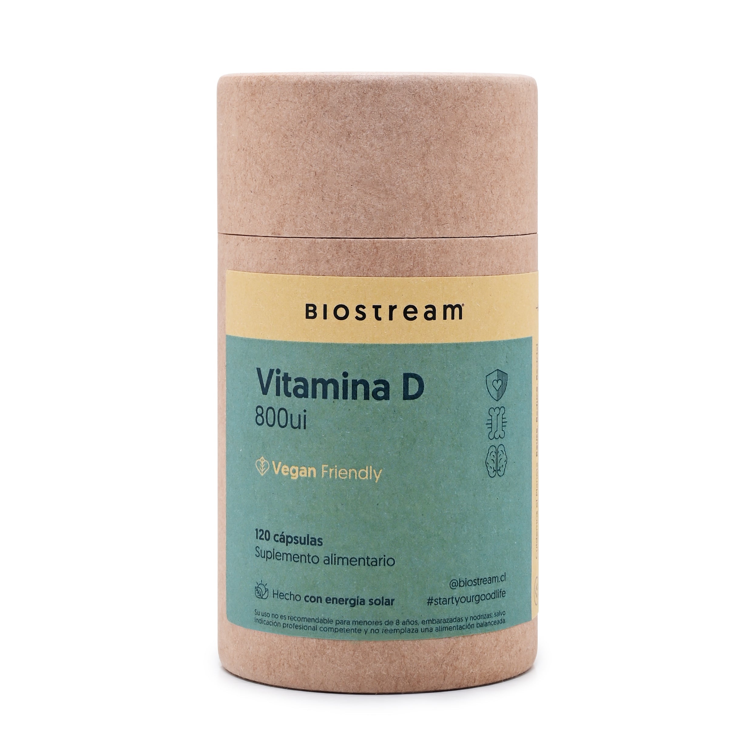 Vitamina D3 800ui 120 Cápsulas Vegana | Casa Ikigai