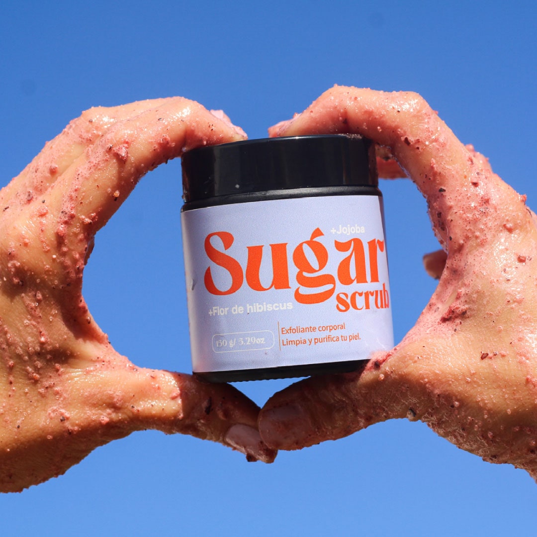 Sugar Scrub - Exfoliante corporal Hibiscus, Jojoba, Jazmin